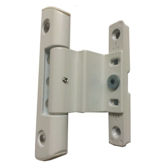 Adjustable Rebated Butt Hinge 9-16mm All-In-One White