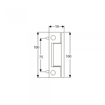 Neon UPVC Butt Hinge - White Flat or Angled