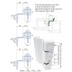 Adjustable Rebated Butt Hinge 9-16mm All-In-One White