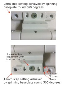 Adjustable Rebated Butt Hinge 9-16mm All-In-One Brown