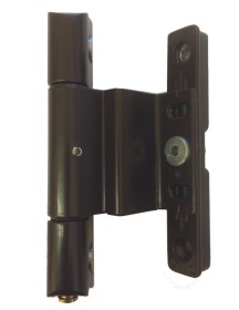 Adjustable Rebated Butt Hinge 9-16mm All-In-One Brown
