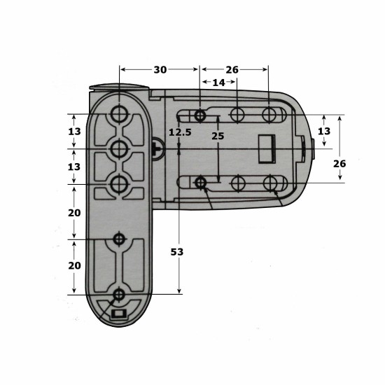 Ellbee adjustable flag hinges for UPVC doors. Black