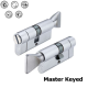 Mastered Thumb Turn Eurolock Cylinder 80mm 40/40 Mastered Thumb Turn Eurolock Cylinder 80mm 40/40
