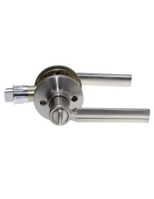Oval Bar Design Privacy Handle Satin Nickle 