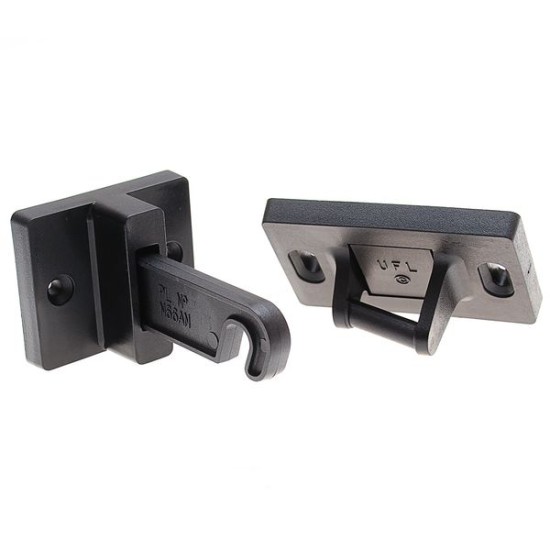 Surecatch Hook Latch Door Retainer Black