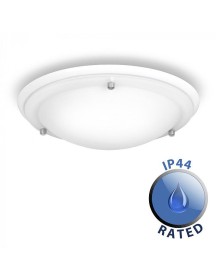 FLUSH CEILING LIGHT WHITE IP44 Rated