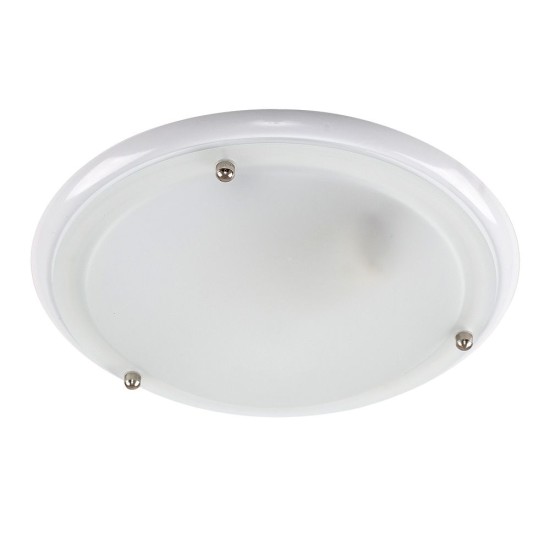 FLUSH CEILING LIGHT WHITE IP44 Rated