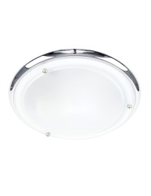 CEILING LIGHT MATT CHROME E27 270MM DIA