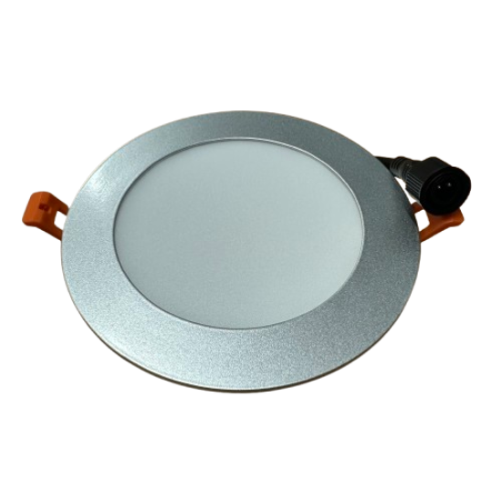 12w LED Downlight Silver 150mm