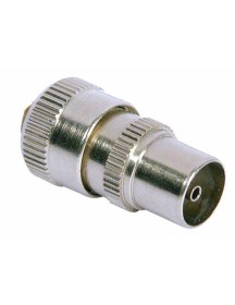 Coax Plug Nickel Plated Brass