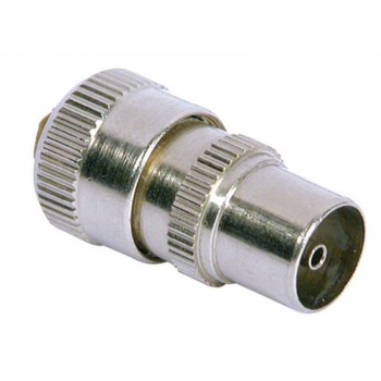 Coax Plug Nickel Plated Brass