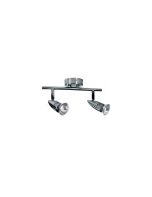 GU10 Twin Spotlight Bar Chrome