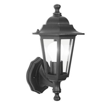 Black Six Sided Lantern Dual Mount 