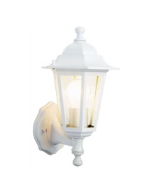 Upright White Six Sided Lantern