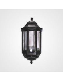 HALF LANTERN POLYCARBONATE BLACK 