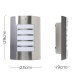 Exterior Wall Light Brushed Stainless Steel