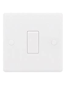 Smooth White 1 Gang 10A 1 or 2 Way Switch