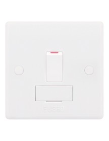 Smooth White 13A DP Switched Fused Connection Unit