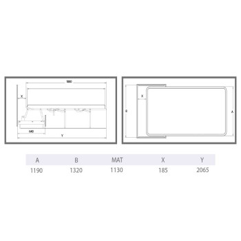 Som'Toile 120cm 3 Fold Pullout Bed Frame And Mattress