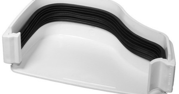 OGEE EXTERNAL STOP L/H White - ROG07W