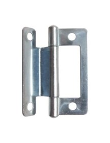 CRANKED FLUSHED HINGE BZP Zinc 50mm