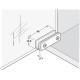 Glass Door Hinge Opening Angle 110° Simplex Pair