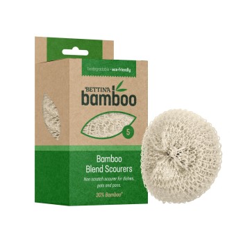 Biodegradable Bamboo Blend Scourers - Pack of 5