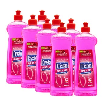 Crystale Rinse Aid Pink Grapefruit and Pomegranate 8 x 500ml