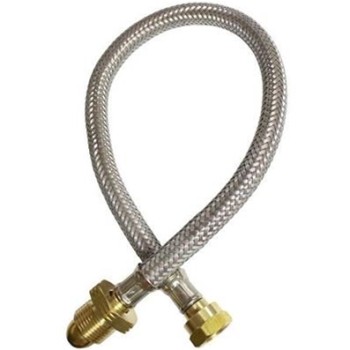 500mm EXF x W20 Overbraided Hose Assembly (Pigtail)