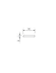 Architrave Skirting Board, 45mm x 6mm Anthracite Grey 2 x 2.5M