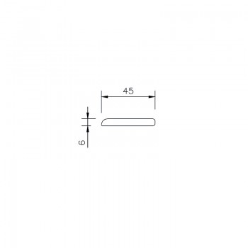 Architrave Skirting Board, 45mm x 6mm Anthracite Grey 2 x 2.5M