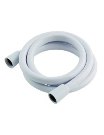 1.5m Smooth White PVC Shower Hose