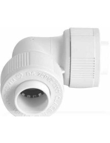 15mm Elbow Connector White