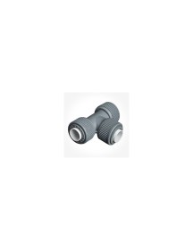 15mm Equal Tee Connector Grey