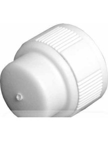 15mm Stop End White