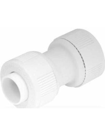 15mm Straight Connector White