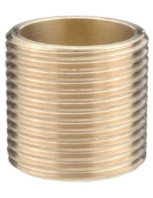 Brass long running nipple 1/2" - 2" Long