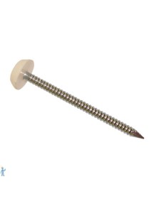 Bulk Pack 25mm Poly Top Nail (Pack of 250) Beige