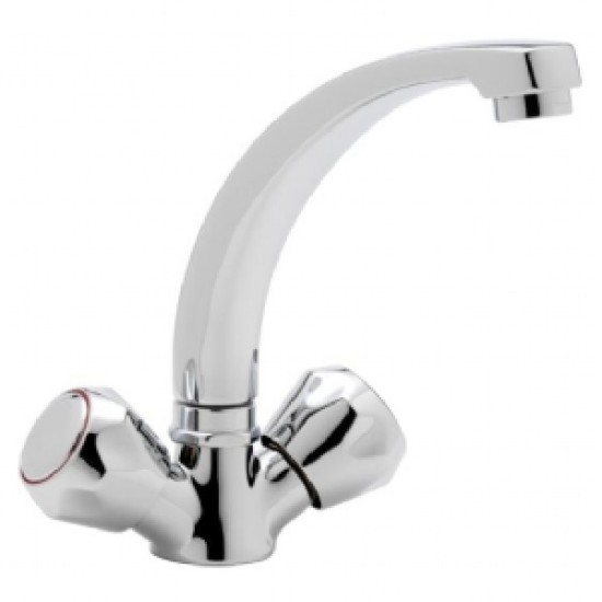 CAPRI CHROME MONOBLOC MIXER TAP