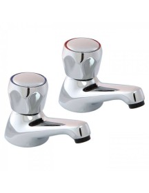 CHROME BASIN TAPS  1/2" Pair