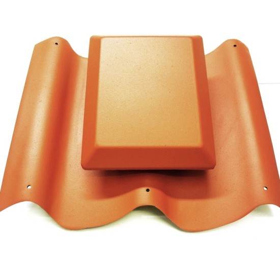 Caravan Pantile Roof Vent Terracotta