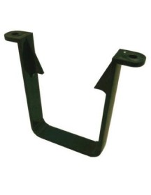 Square Line Downpipe Clip 65mm - Bottle Green