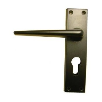 ELLBEE EUROLOCK DOOR HANDLES - Black