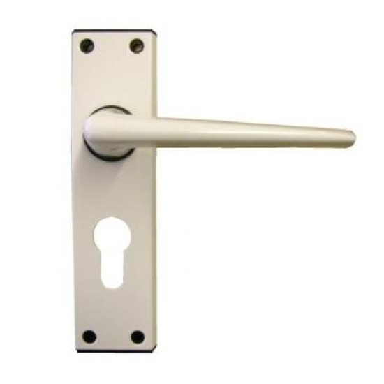 ELLBEE EUROLOCK DOOR HANDLES - White