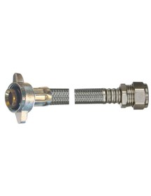FLTC Hand Tighten Flexible Connector 15mm x 1/2" x 300mm Long