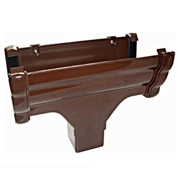 OGEE GUTTER HOPPER BROWN