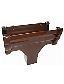 OGEE GUTTER HOPPER BROWN