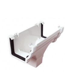 OGEE GUTTER HOPPER WHITE