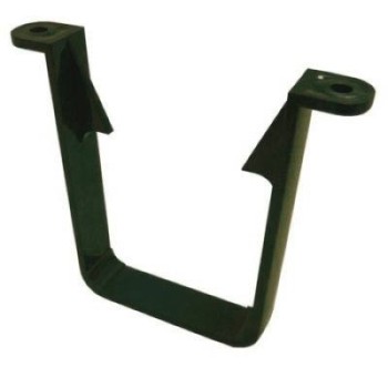 Square Line Downpipe Clip 65mm - Bottle Green