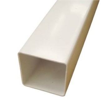 Square Line Downpipe White 2.5M 65mm x 65mm